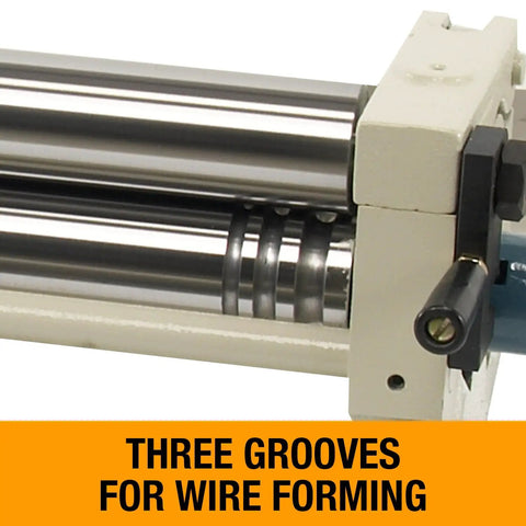 Heavy Duty Built Like A Tank 24 Inch Slip Roll Rolling Machine Knocks Out 20 Gauge Mild Steel Sheets With Rock Solid 1 To 1 Gear Precision And Quick Open Lever Design For Stress Free Wire Bending And Fabrication