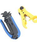 Heavy Duty Coaxial Cable Crimping Pliers Workhorse Set with Adjustable F Connector Crimper and Stripping Pliers for RG6 RG59 RG11