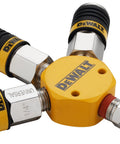 3 Way Air Manifold With Plug And Universal Coupler Kit For Pneumatic Tools No More Swapping Hoses Runs Up To Three Tools At Once