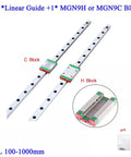 Hot Deal On Premium 9Mm Linear Guide Rail Mgn9C Hgh Precision Rail And Block Set For Smooth Linear Motion In Diy CNC 3D Printer Projects 502 with MGN9H blocks.