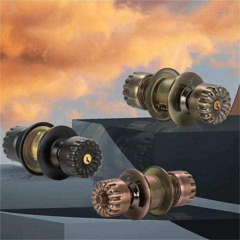Stainless Steel Indoor Door Handle Lock Set With Key For Bedroom Or Bathroom Silent Single Tongue Latch Sleek Dope Modern