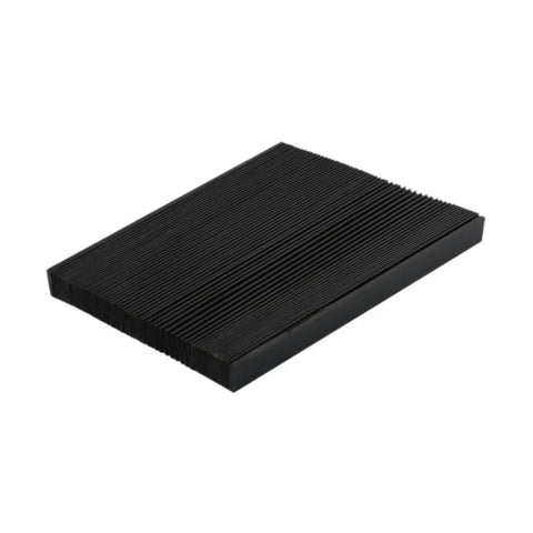 CNC Accordion Rubber Cover 16.5cm for Milling Machine Stretchable Dustproof and Oilproof PVC Bellows Guard, side view
