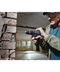 12V Max 3/8 Inch Hammer Drill Driver Bare Tool For Pros used on brick wall, compact design for tight spaces, DIY ready
