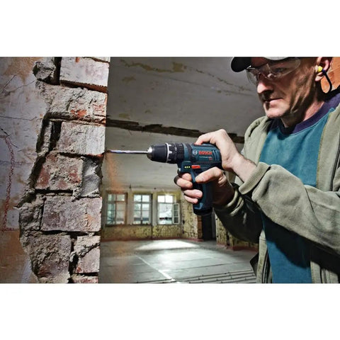 12V Max 3/8 Inch Hammer Drill Driver Bare Tool For Pros used on brick wall, compact design for tight spaces, DIY ready