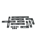 Bombproof Galvo Laser Fence Kit 8 Piece Alignment Fixture For 25mm Pattern Tables with M6 bolts and positioning jigs.