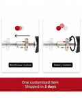 Smooth Stepper Motor 17HS8401S Coupled With SFU1204 Ball Screw L300mm For CNC Engraving Machine showing rectilinear and rotary motion.