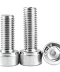 Top Shelf 304 Stainless Steel M6x22mm Socket Head Cap Screws showing two bolts, hex socket heads, with shine and detail.