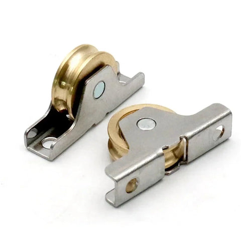 Four Pack V Groove Sliding Door Rollers Smooth Operator Gliding Action And Tough As Nails Metal Construction for cabinet upgrades.