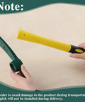 15 Inch Pick Mattock Hoe With Fiberglass Handle Heavy Duty Forged Weeding Tool shown with detachable head and handle