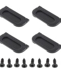 4 Pack Hidden Recessed Drawer Pull Handles For Cabinets And Furniture Metal Zinc Alloy Ring Style Cabinet Hardware With Installation Screws