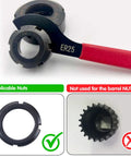 ER25 wrench from Six Piece Coilover Spanner Wrench Set For Shock Adjustment with nut compatibility guide