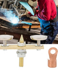 Heavy Duty Welding Magnet Head With Super Strong Suction Power perfect for secure grounding setup, featuring brass build and 36mm disk.