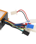 Golden 24V 250W Electric Bike Brushed Controller With Aluminum Alloy Housing and multicolored wires