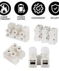 100 Piece Wire Connectors Kit With Plug And Play Quick Terminals For DIY Electronics And LED Strips, flame-retardant connectors