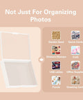 5x7 Photo Storage Box Set With 8 Inner Photo Cases Ultra Roomy Capacity Holds Up To 1000 Photos open case with organized items