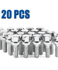 Rock Solid M12 X 1.25 Oem Wheel Lug Bolts Featuring 28Mm Shanks And Tapered Cone Seats, Three Quarter Inch Hex, 20 Piece Set