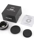 EF To Fuji X Mount Pro Lens Adapter With Autofocus, Focal Reducer And Speed Booster, adapter with caps and packaging