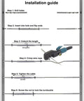 Step-by-step installation guide for Stainless Steel Cable Railing Hardware Kit For 1/8 Inch Cable Railing System on metal posts.