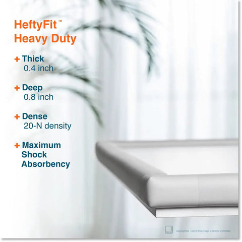 Heavy Duty Baby Proof Corner Protectors With No Fuss Pre Tape, Premium Thick Rubber Foam Edge Guards, Tough Non Toxic Impact Shields For Sharp Desks Tables And Fireplaces, Super Secure Hold 16 Pack