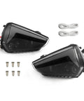 Dope Dual LED Headlights with Turn Signals for CanAm Ryker 600 900 Sport Rally shown with install accessories