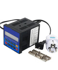 Single Axis PPMC Programmable Motion Controller Driver For Servo And Stepper Motors With 40K Output And Low Voltage Compatibility For Easy Plug And Play Control. Compact black controller with power plug and cable