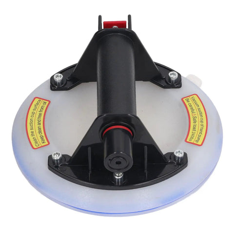 Heavy Duty Vacuum Suction Cup Lifter Tool For Glass Ceramic Tiles And Car Shells With Strong Grip Durable Abs Silicone Build top view showing base and handle.