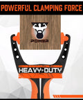 HORUSDY 8-pack 5-inch heavy-duty spring clamps with black/orange plastic handles