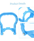 Blue ergonomic Gallon Water Bottle Handles 4 Pack with detailed design, easy carrying for heavy 5 gallon bottles.