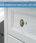 2 Pack Stainless Steel Cabinet Knobs With Screws For Kitchen Cabinets And Drawers Rust Resistant Durable Metal Drawer Pulls With Easy Install Modern Furniture Hardware on white cabinet door