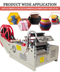 Must Have Versatile Webbing Cutting Machine With 5 Inch LCD Display for Quick Cutting of Ribbon Zipper Tape Nylon Webbing