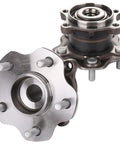 Pre Greased AWD Rear Wheel Bearing And Hub Assembly For 2008 2013 Nissan Rogue 5 Lug Non ABS 2 Pack close-up view