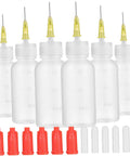 Heavy Duty Squeeze Applicator Bottle 30Ml Precision Dispenser For Woodworking Tattoo And Diy Crafts with interchangeable nozzle tips.