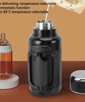 Road Ready Car Electric Kettle Forged From 304 Stainless Steel Features Anti Dry Burn Tech Heats Up Quick For Truckers Brewing Strong Coffee Without The Drama On Highway Runs with milk defrosting feature.