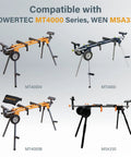 Set Of Two Miter Saw Stand Mounting Brackets For MT4000 Stand OEM Replacement Tool Mounts compatible with various stands