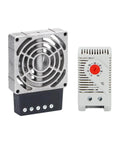 Heavy Duty Rock Solid Industrial Cast Aluminum Electric Air Heater Compact Distribution Box with digital thermostat.