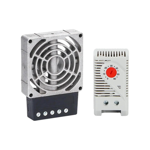Heavy Duty Rock Solid Industrial Cast Aluminum Electric Air Heater Compact Distribution Box with digital thermostat.
