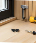 Heavy Duty 4 Pc Set Black Mechanical Spring Pins with Wear Resistance for Industrial Workshop Use on wooden surface.