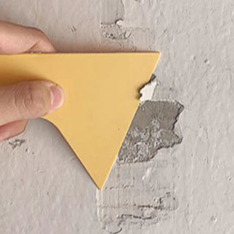 Applying Fast Drying Wall Repair Paste Crack Filler Kit For Drywall Holes Patches In Home Living Room Kitchen Basement Garage