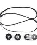 Upgrade Your Rig With This Heavy Duty Timing Belt Tensioner Pulley And Serpentine Idler Kit Crafted For Routan Cars To Quit Belt Slippage Ensure Smooth Engine Operation And Offer Super Easy Installation For A Fresh Beat. black serpentine belt kit with tensioner pulley and idler pulleys for Chrysler Routan