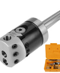Two Boring Head Set With 50mm Boring Head Model F1 12 And Nine 12mm Boring Bars For MT2 M10 Thread CNC Milling Machines in case