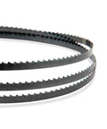 Three Piece 93-1/2 Inch Wood Bandsaw Blades Set For Fourteen Inch Saws Includes Half Inch 6TPI Blade, Eighth Inch 14TPI Scroll Blade