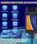 FORScan Ready OBD2 USB Adapter With MS HS CAN Switch, interface v1.5 visible next to activation features list.