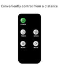 Remote control for 16 Inch Chrome Digital Metal Stand Fan With 3 Speed Settings, 75 Degree Oscillation, 20 Degree Head Tilt