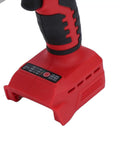 Powerhouse Cordless Sheet Metal Cutter With Variable Speed And 360 Rotating Head grip and battery pack design for electric shears.