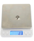 Ten Piece R188 Deep Groove Ball Bearings With Nylon Cages And C3 Clearance Optimized For Fidget Spinners on a weighing scale showing 2.3 grams.