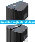 Adjustable 30 To 55 Degree Video Doorbell Mount For Most Doorbell Cameras Wedge Kit Bracket For Home Security showing angle options
