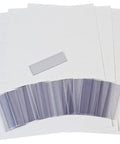Clear Label Card Holders And Printable Labels For ShelfMax Bins And Compatible Storage Bins, 25 pack with 60 label cards set.