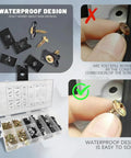 All In One 170 Piece Car U Clip And Screw Kit With 9 Sizes U Nuts And Fasteners showing waterproof design and corrosion prevention