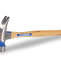 Hickory Handle Framer Hammer 999 Series 32 Oz Milled Face Made In USA 707M VN10720 Heavy Duty Rip Hammer, side view