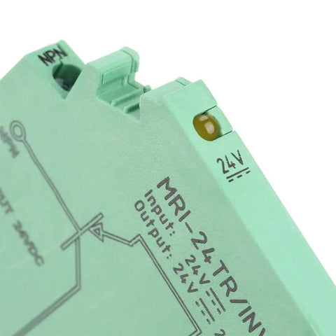 Close-up of NPN To PNP Output Converter For PLC Sensors And Polar IO Level Shifter No Contact Switch Gear MRI 24TR INV